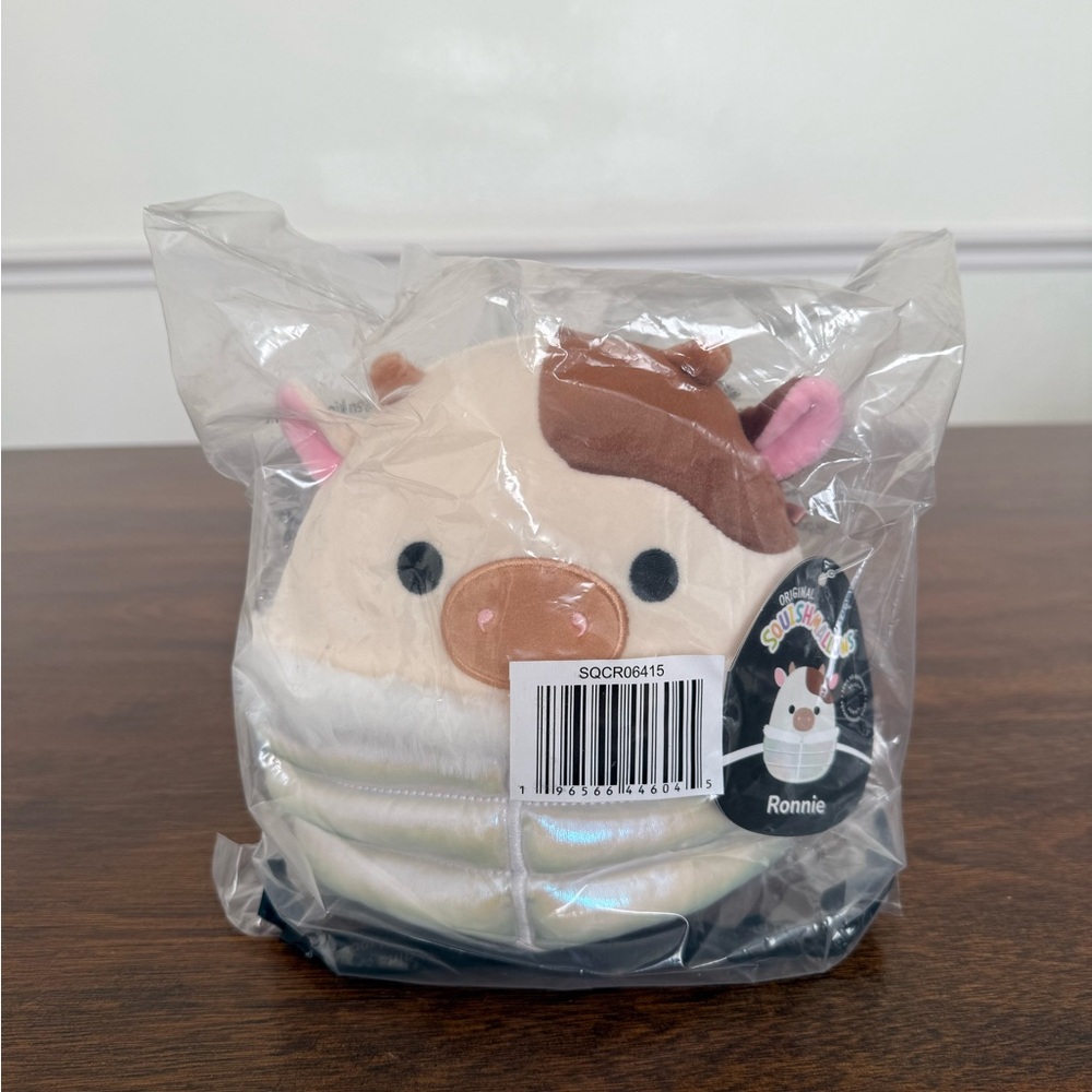 RARE NWT Select Series Ronnie the Cow in puffer jacket Squishmallow